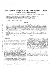 X-Ray Emission from the Luminous O-Type Subdwarf HD 49798 and Its