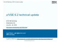 Z/VSE 6.2 Technical Update