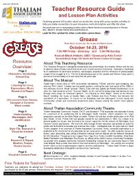 Grease Teaching Resource.Pages
