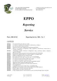 Reporting Service 2001, No