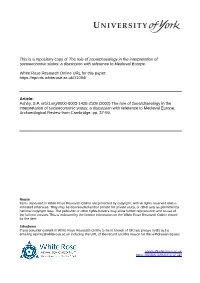The Role of Zooarchaeology in the Interpretation of Socioeconomic Status: a Discussion with Reference to Medieval Europe