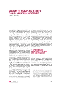 Assam and the Brahmaputra: Recurrent Flooding and Internal Displacement Sabira Coelho