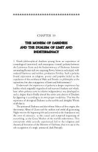 Chapter 10 the Monism of Darkness and the Dualism