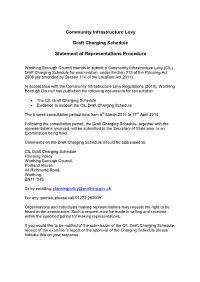 Community Infrastructure Levy Draft Charging Schedule Statement Of