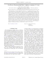 Few-Electron Ultrastrong Light-Matter Coupling in a Quantum LC Circuit