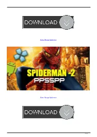 Game Ppsspp Spiderman
