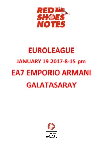 Olimpia-Galatasaray Game Notes