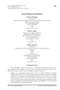 Iron Isotope Systematics