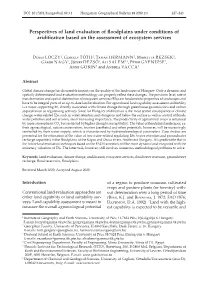 Perspectives of Land Evaluation of Floodplains Under Conditions of Aridification Based on the Assessment of Ecosystem Services