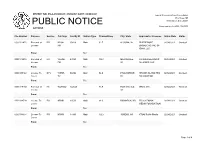 Public Notice &gt;&gt; Licensing and Management System Admin &gt;&gt;
