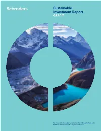 Q2 Sustainable Investment Report US.Indd