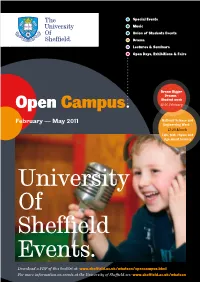 University of Sheffield Events