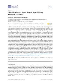 Classification of Heart Sound Signal Using Multiple Features