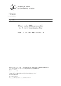 'Dietary Profile of Rhinopithecus Bieti and Its Socioecological Implications'