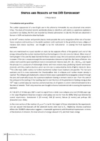 Status and Results of the LVD Experiment