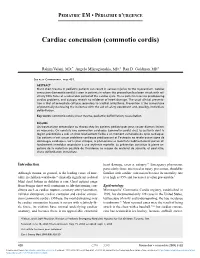 Cardiac Concussion (Commotio Cordis)