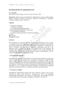 Foundations of Archaeology - D.L