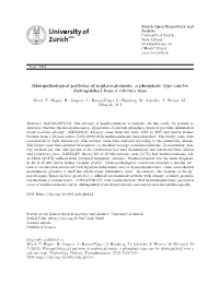 Histopathological Patterns of Nephrocalcinosis: a Phosphate Type Can Be Distinguished from a Calcium Type