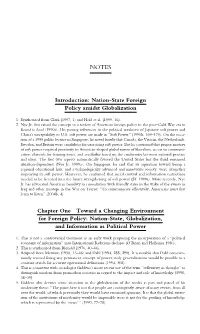 Nation-State Foreign Policy Amidst Globalization