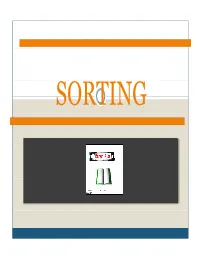 Pengertian Algoritma Pengurutan (Sorting)
