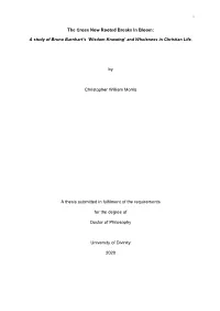 By Christopher William Morris a Thesis Submitted in Fulfilment of the Requirements for Th