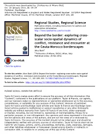 Exploring Cross-Scalar Socio-Spatial Dynamics of Conflict, Resistance And