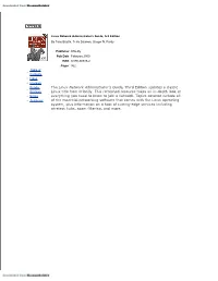 The Linux Network Administrator's Guide, Third Edition Updates a Classic • Reviews Linux Title from O'reilly