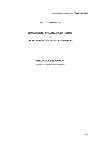 Crossrail Track Access Option