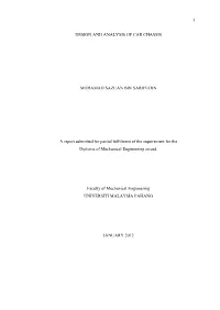 Design and Analysis of Car Chassis Mohamad Sazuan Bin