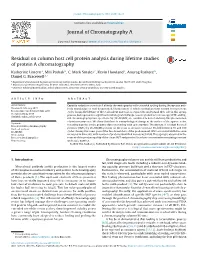 Residual on Column Host Cell Protein Analysis During Lifetime Studies Of