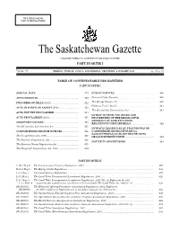 Saskatchewan-Electronic Interception Report for 2000