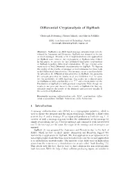Differential Cryptanalysis of Siphash