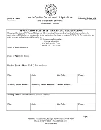 North Carolina Department of Agriculture and Consumer Services As He Deems Necessary to Implement This Article