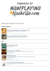 Print Event Search Results