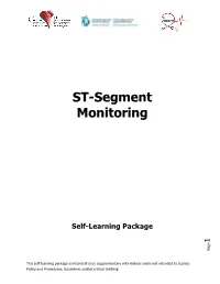 Regional ST-Segment Monitoring Self