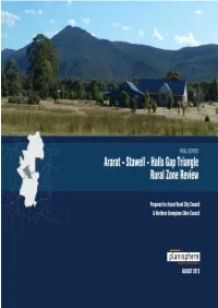 Draft Ararat-Stawell-Halls Gap Triangle Project Report