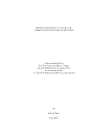 Meditations on Selle Generator Works and Adaptive Reuse Practice