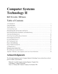8623 Computer Systems Technology II