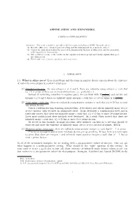 AFFINE SIEVE and EXPANDERS. 1. Affine Sieve 1.1. What