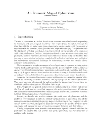An Economic Map of Cybercrime (Working Paper)