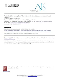 "And a Small Boy Leading Them": the Child and the Biblical Landscape in Agnon, Oz, and Appelfeld Author(S): Nehama Aschkenasy Source: AJS Review, Vol