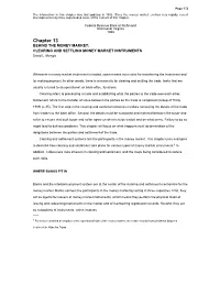 CLEARING and SETTLING MONEY MARKET INSTRUMENTS David L