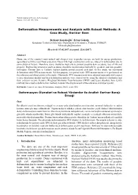 Deformation Measurements and Analysis with Robust Methods: a Case Study, Deriner Dam