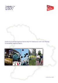 Greater Norwich Development Partnership: Pre-Submission Joint Core Strategy Sustainability Appraisal Report