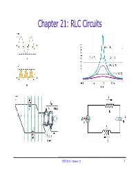 Chapter 21: RLC Circuits