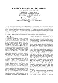 Clustering on Antimatroids and Convex Geometries