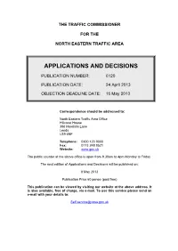 Applications and Decisions