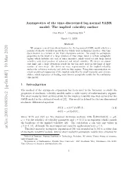 Asymptotics of the Time-Discretized Log-Normal SABR Model: the Implied Volatility Surface