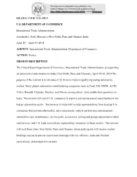 Billing Code 3510-Dr P U.S. Department of Commerce