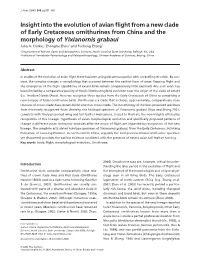 Insight Into the Evolution of Avian Flight from a New Clade of Early